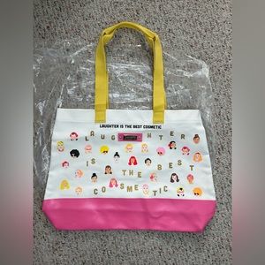 Benefit cosmetics laughter is the best cosmetic canvas tote